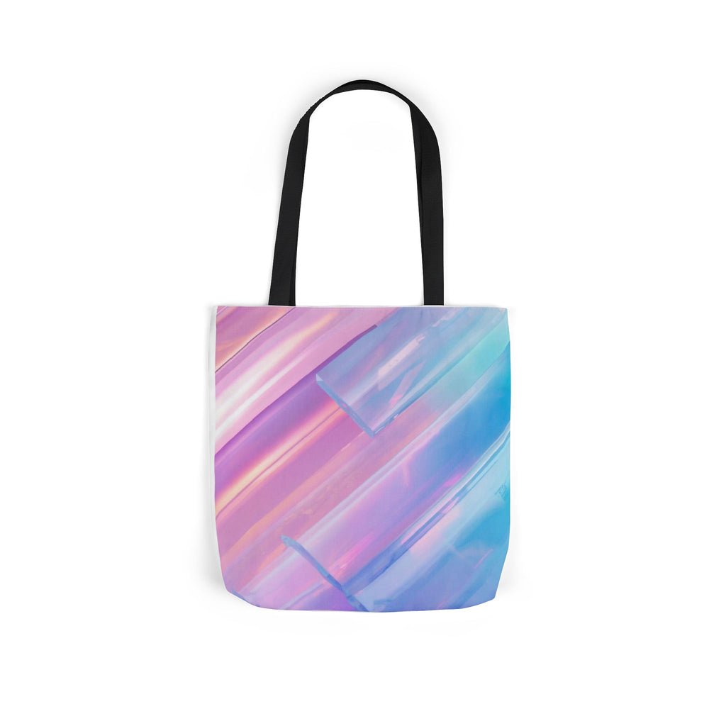 Pastel Brushstroke Canvas Tote — Colorful Abstract Shoulder Bag