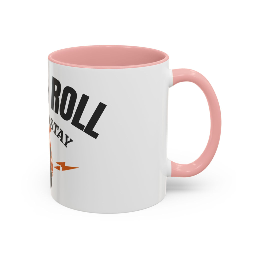 Rock & Roll Coffee Mug – "Here to Stay" Accent Ceramic Mug (11/15oz)