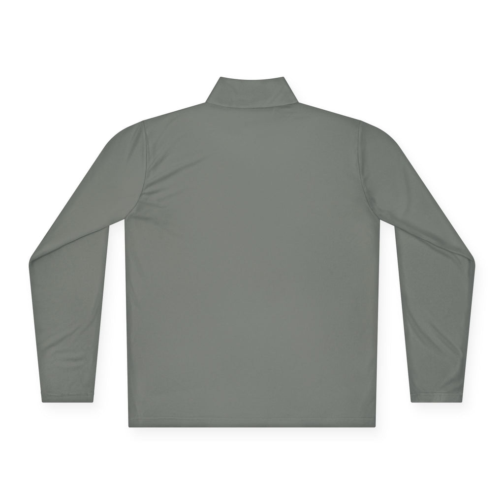 LBI Logo Cozy Crew Quarter-Zip Pullover — Retro Sunset