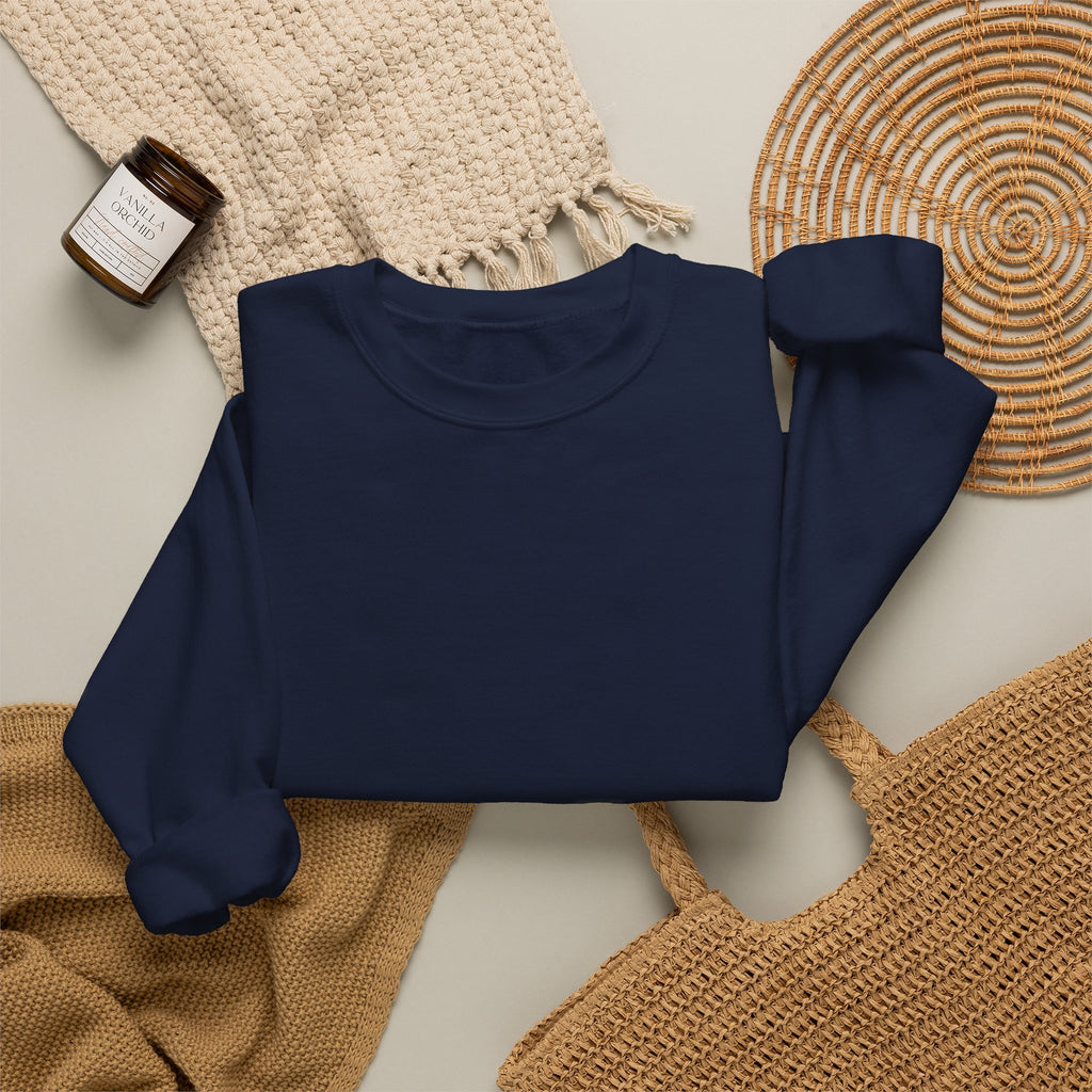 Crewneck Sweatshirt — Back Graphic Positive Notes Design ("A Place For Everyone Here")