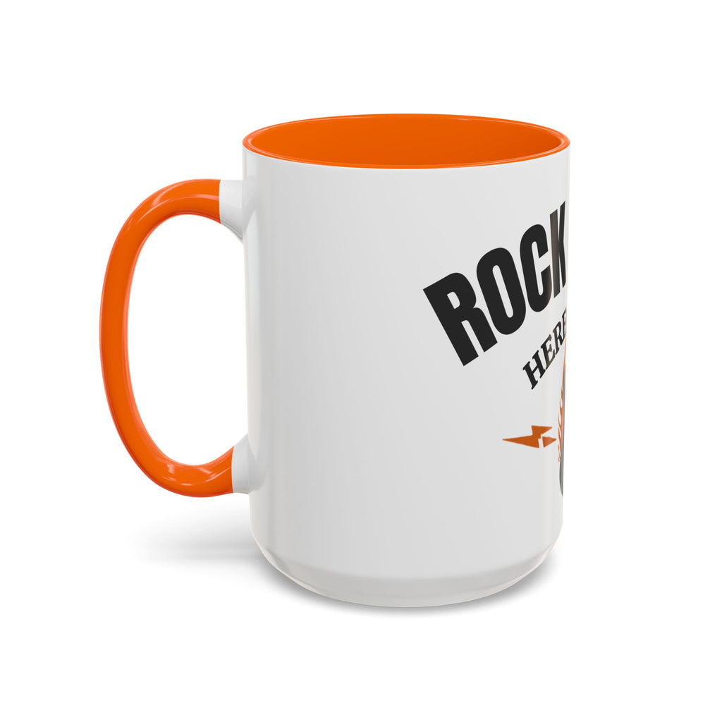 Rock & Roll Coffee Mug – "Here to Stay" Accent Ceramic Mug (11/15oz)