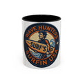 Surf's Up Wave Hunters Coffee Mug — Retro Surfin' USA Accent Mug