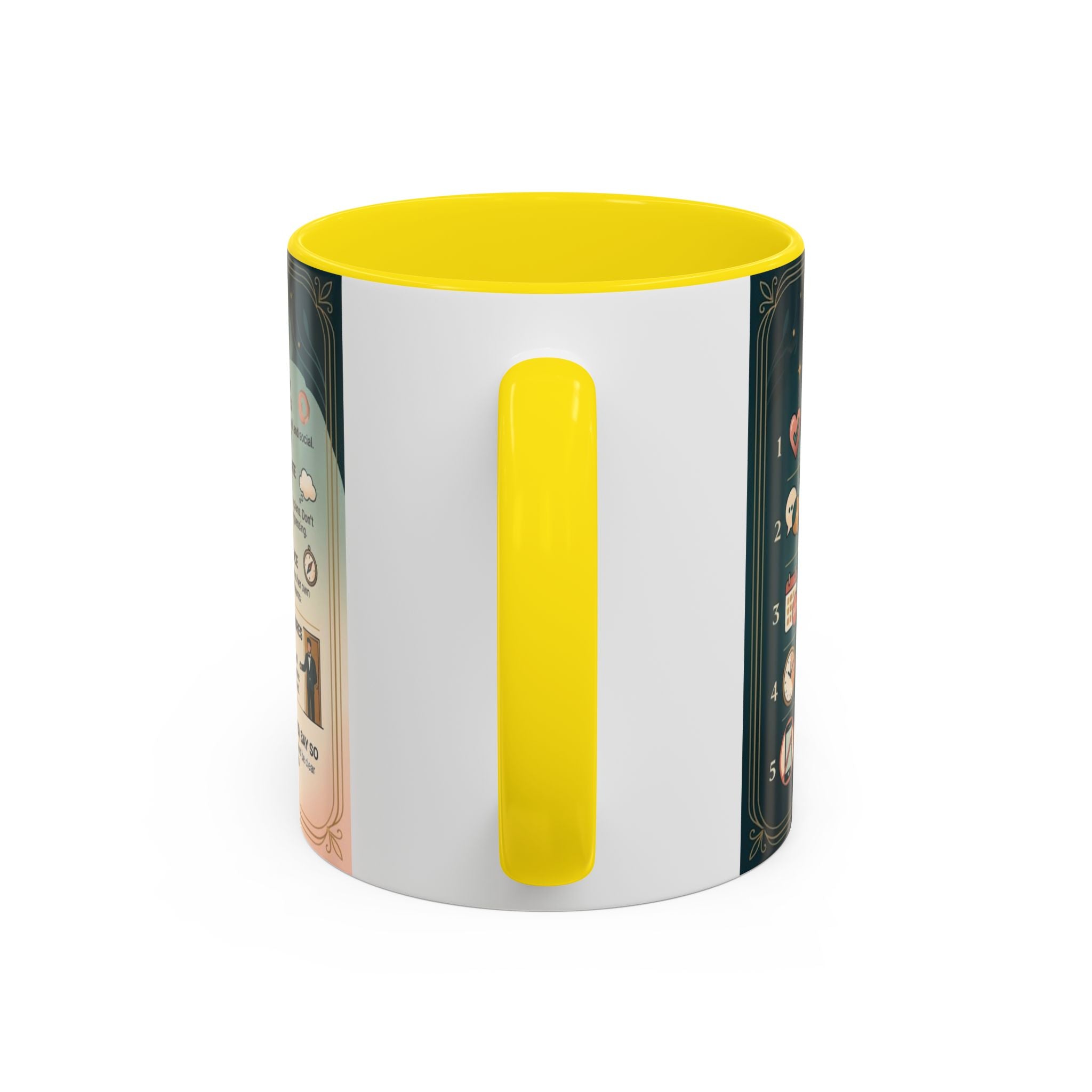 Coffee Mug - “10 Rules for Dating Her: A Modern Guide” Accent Ceramic Mug