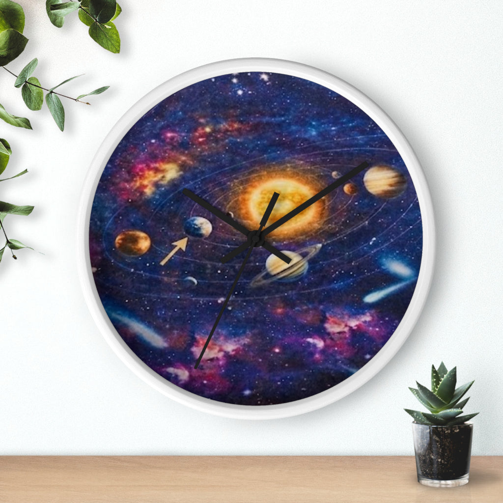 Galaxy Solar System Wall Clock — Decorative Space-Themed Clock for Kids & Sci‑Fi Fans