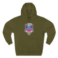 Neon Fox Hoodie — Vibrant Rainbow Fox Head Pullover