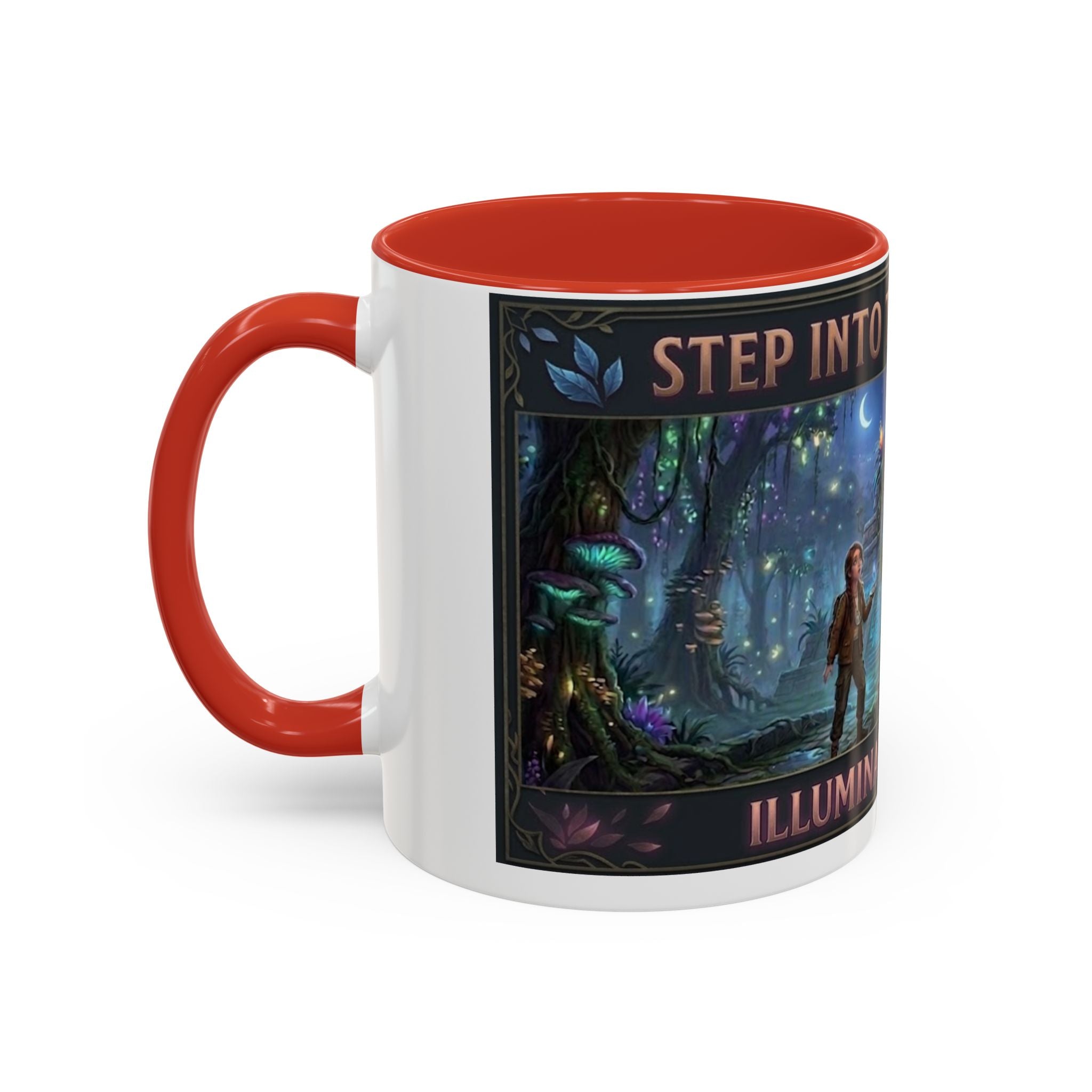 Mystical Adventure Coffee Mug — "Step Into the Unknown, Illuminate the Past"