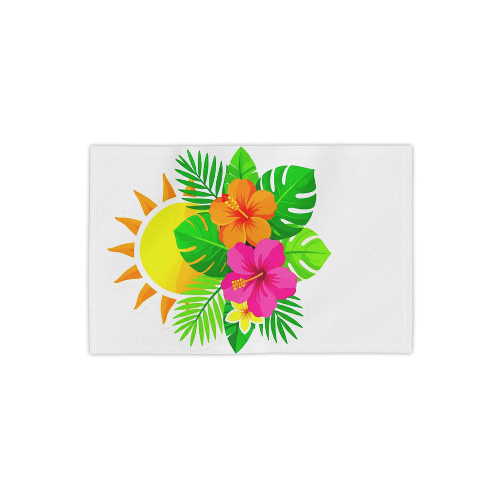 Tropical Hibiscus Sun Beach Towel