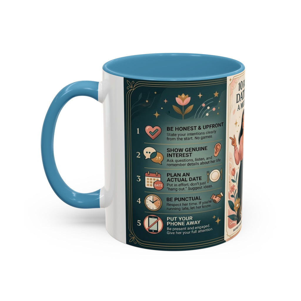 Coffee Mug - “10 Rules for Dating Her: A Modern Guide” Accent Ceramic Mug