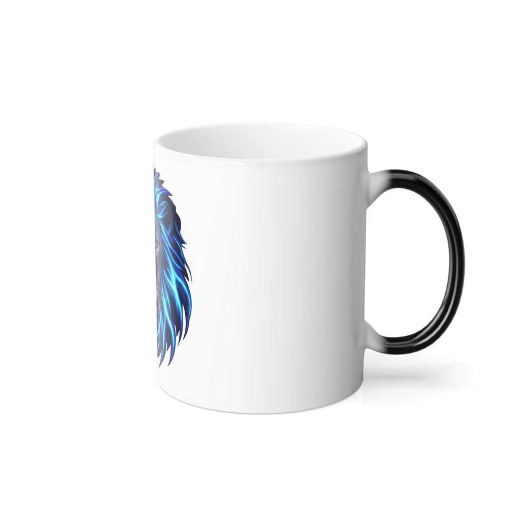 Blue Lion Color-Changing Mug — 11oz Heat Reveal Coffee Cup