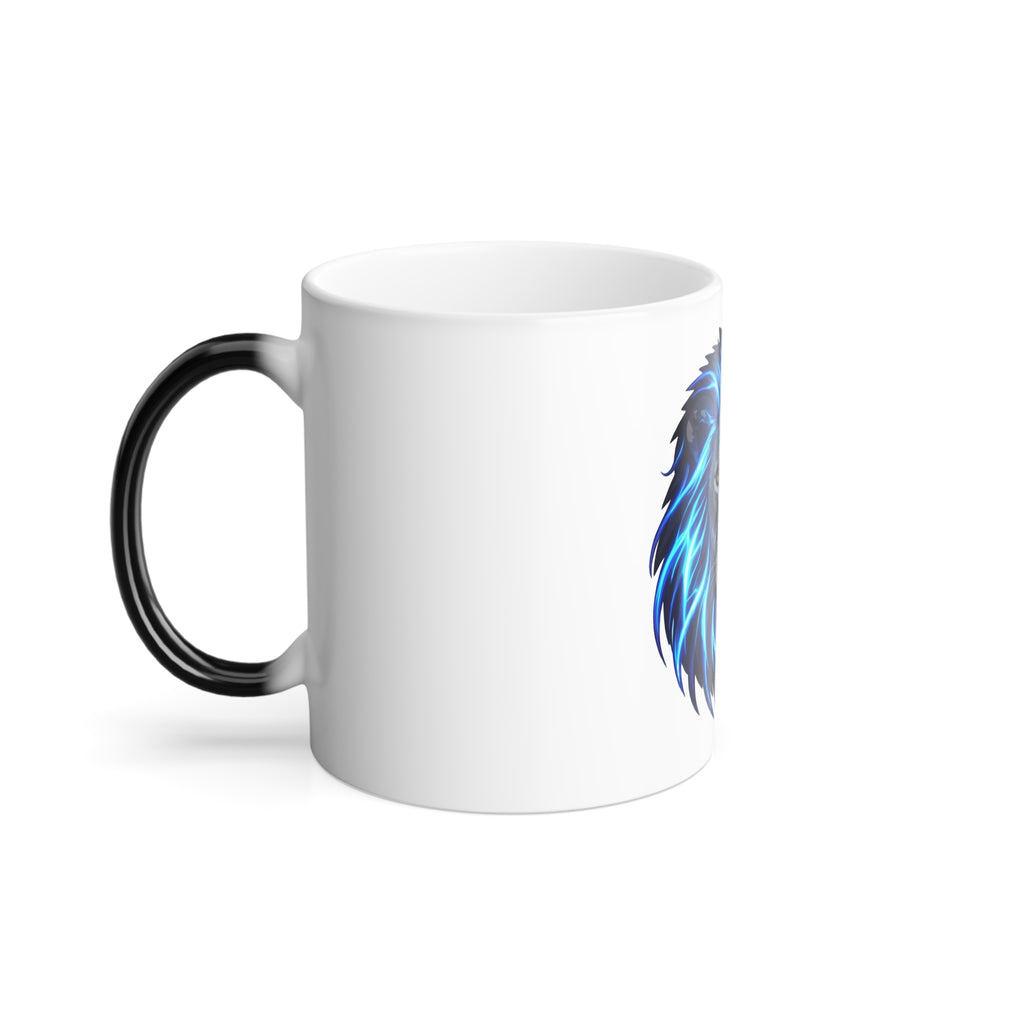 Blue Lion Color-Changing Mug — 11oz Heat Reveal Coffee Cup