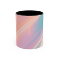 Pastel Marble Accent Coffee Mug – Iridescent Swirl 11/15oz