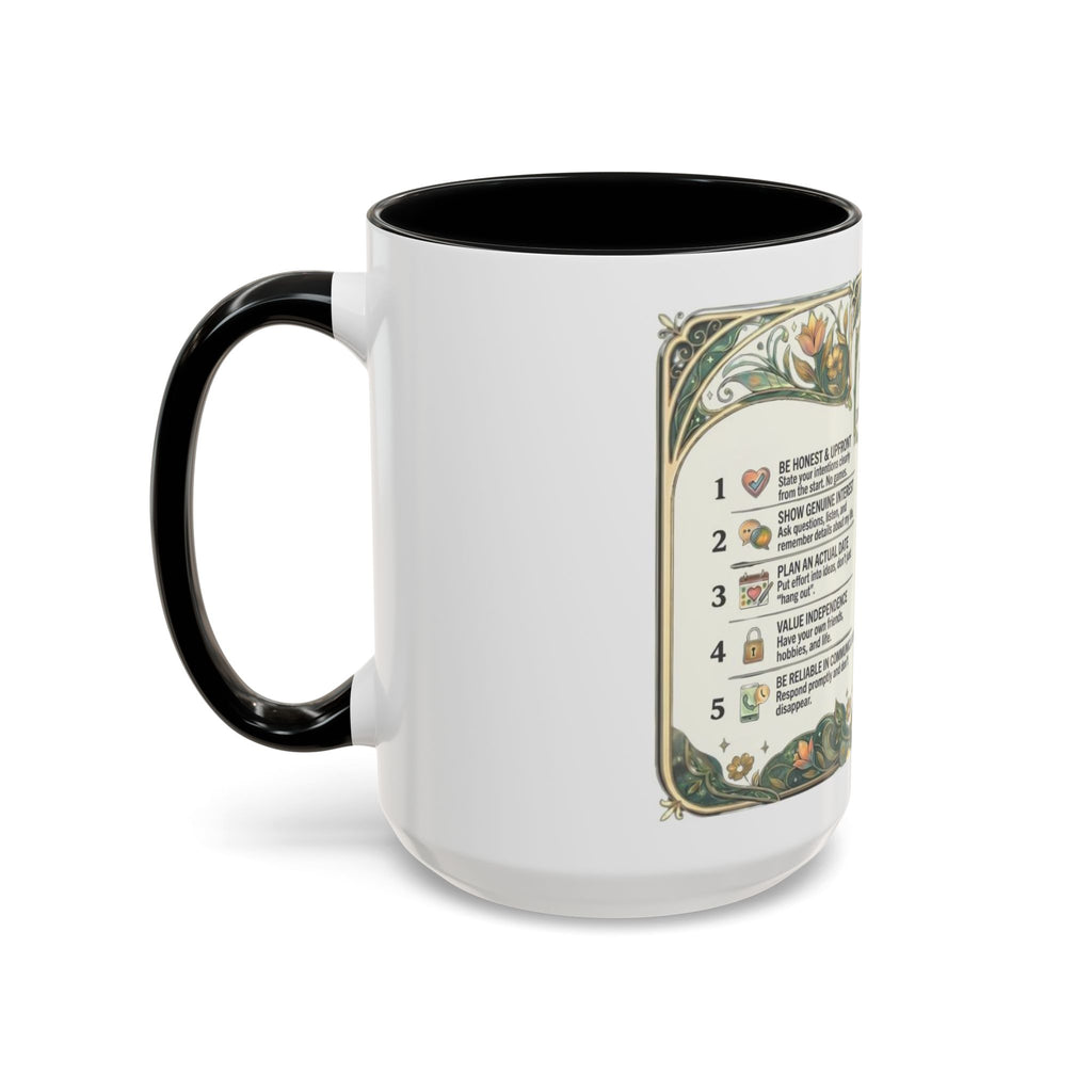 Accent Mug — '10 Rules for Dating Me' Decorative Coffee Cup