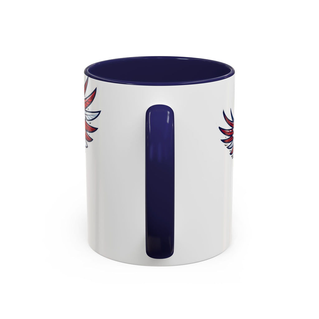 Patriotic Eagle Accent Coffee Mug — Red White & Blue Flying Eagle (11/15oz)