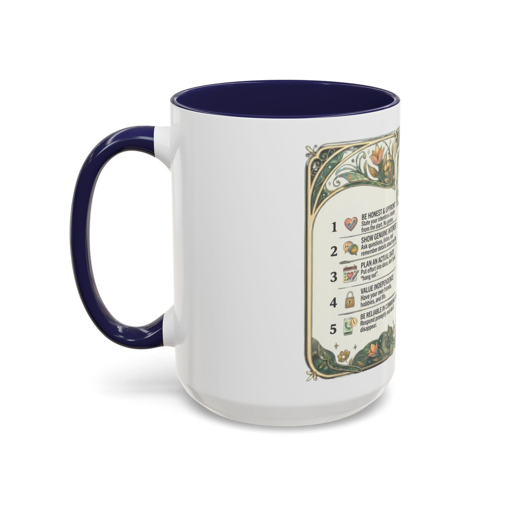 Accent Mug — '10 Rules for Dating Me' Decorative Coffee Cup