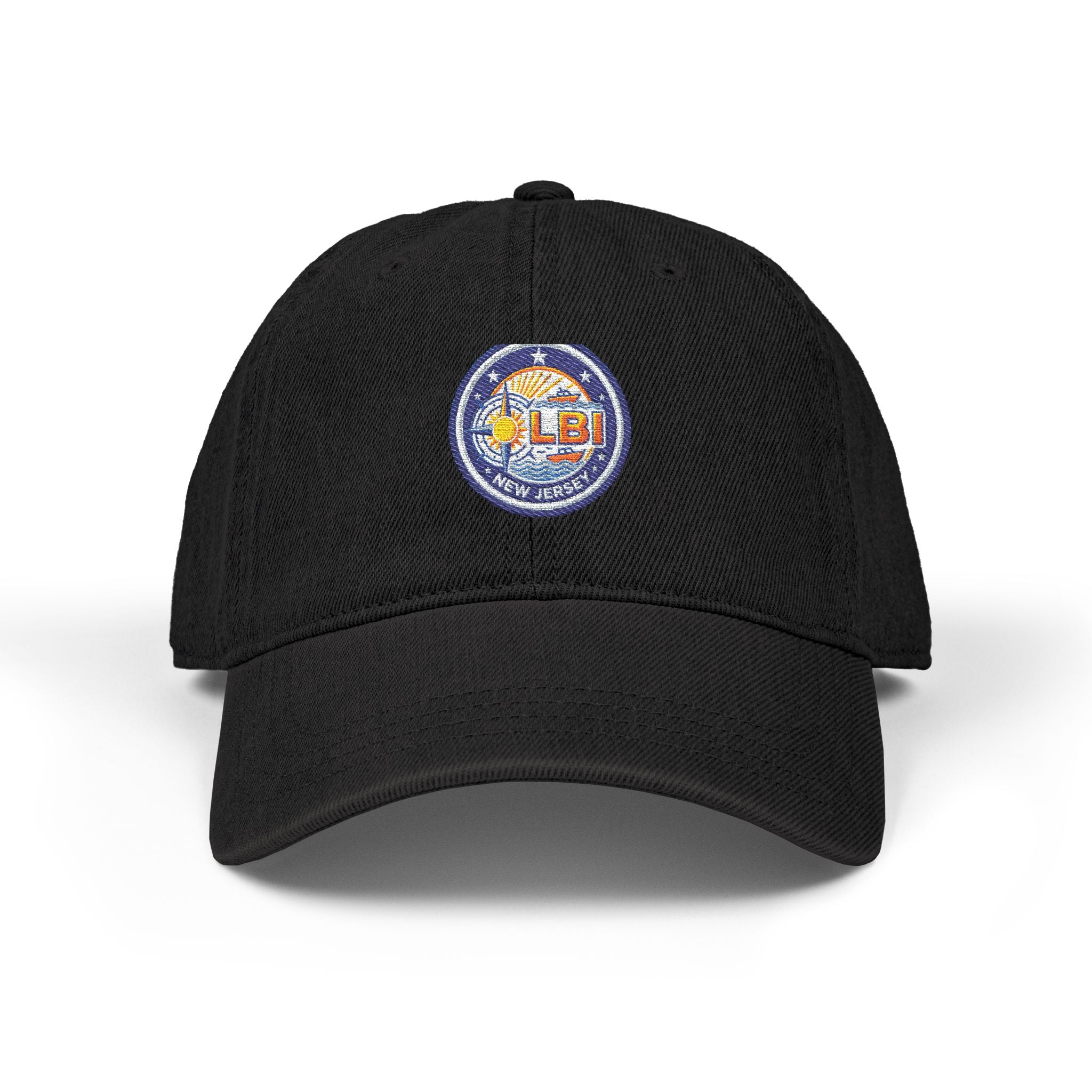 Embroidered 'LBJ' Retro Patch Denim Hat — Vintage Baseball Cap