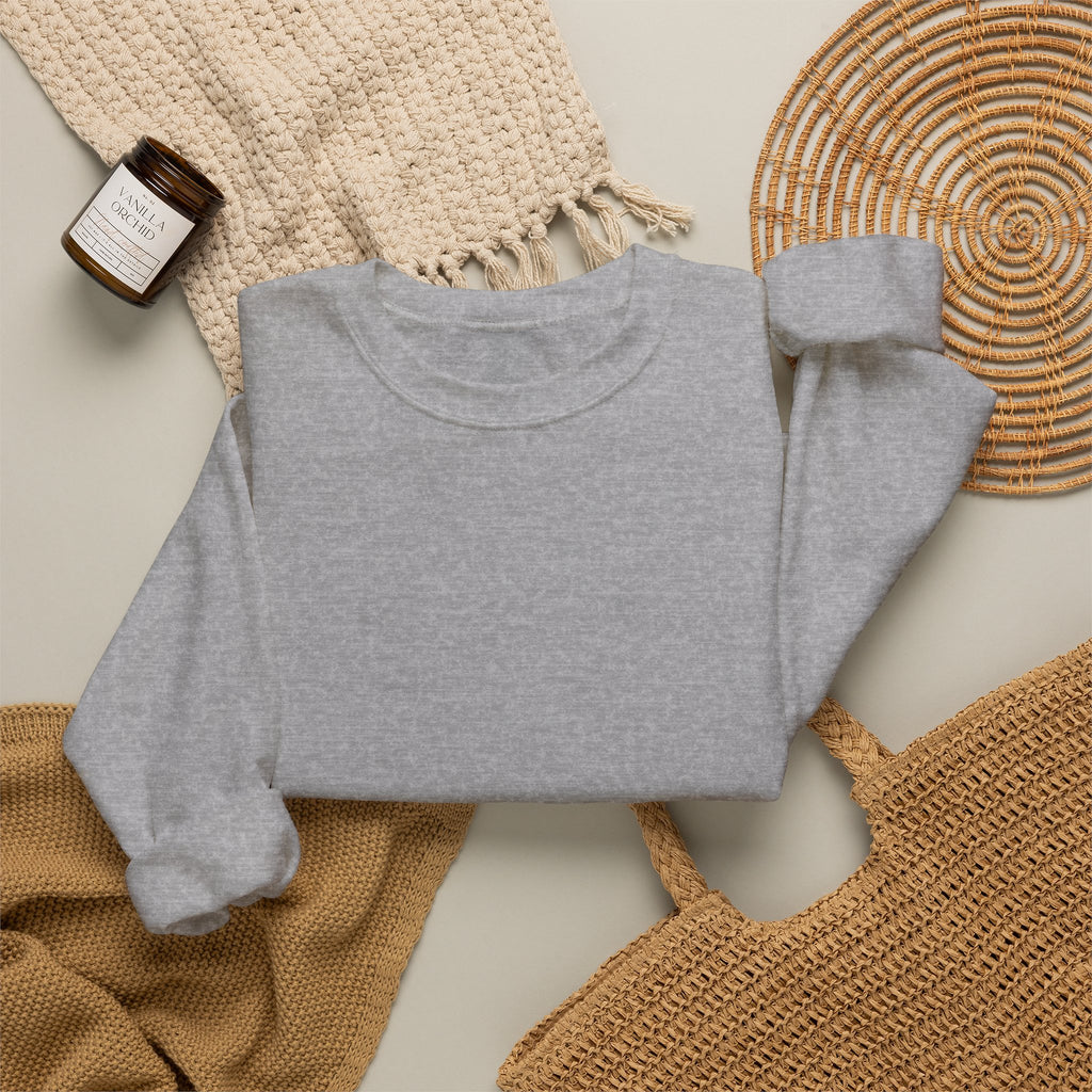 Crewneck Sweatshirt — Back Graphic Positive Notes Design ("A Place For Everyone Here")