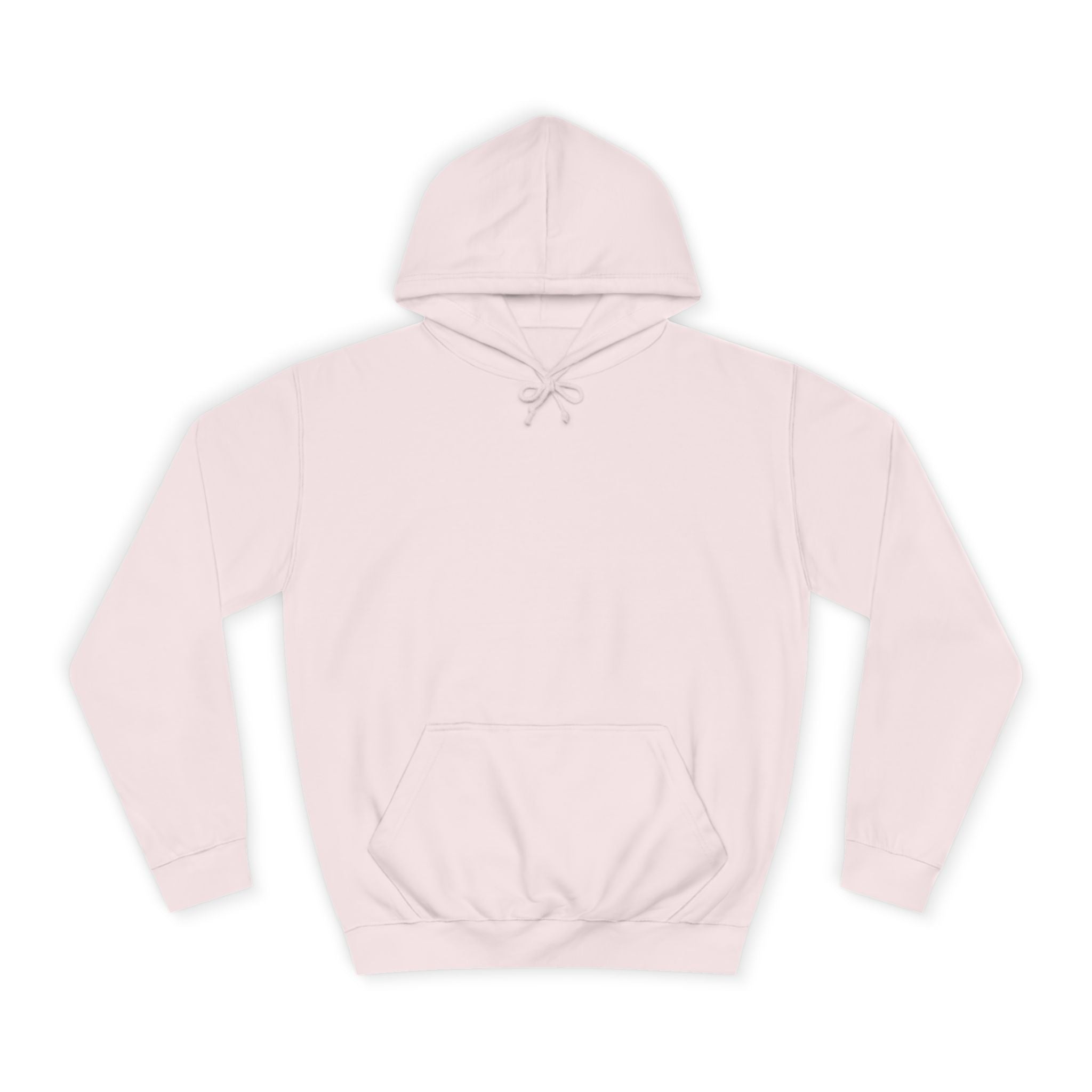 College Hoodie — Retro Sticky Notes Back Print, Cute Study Vibes