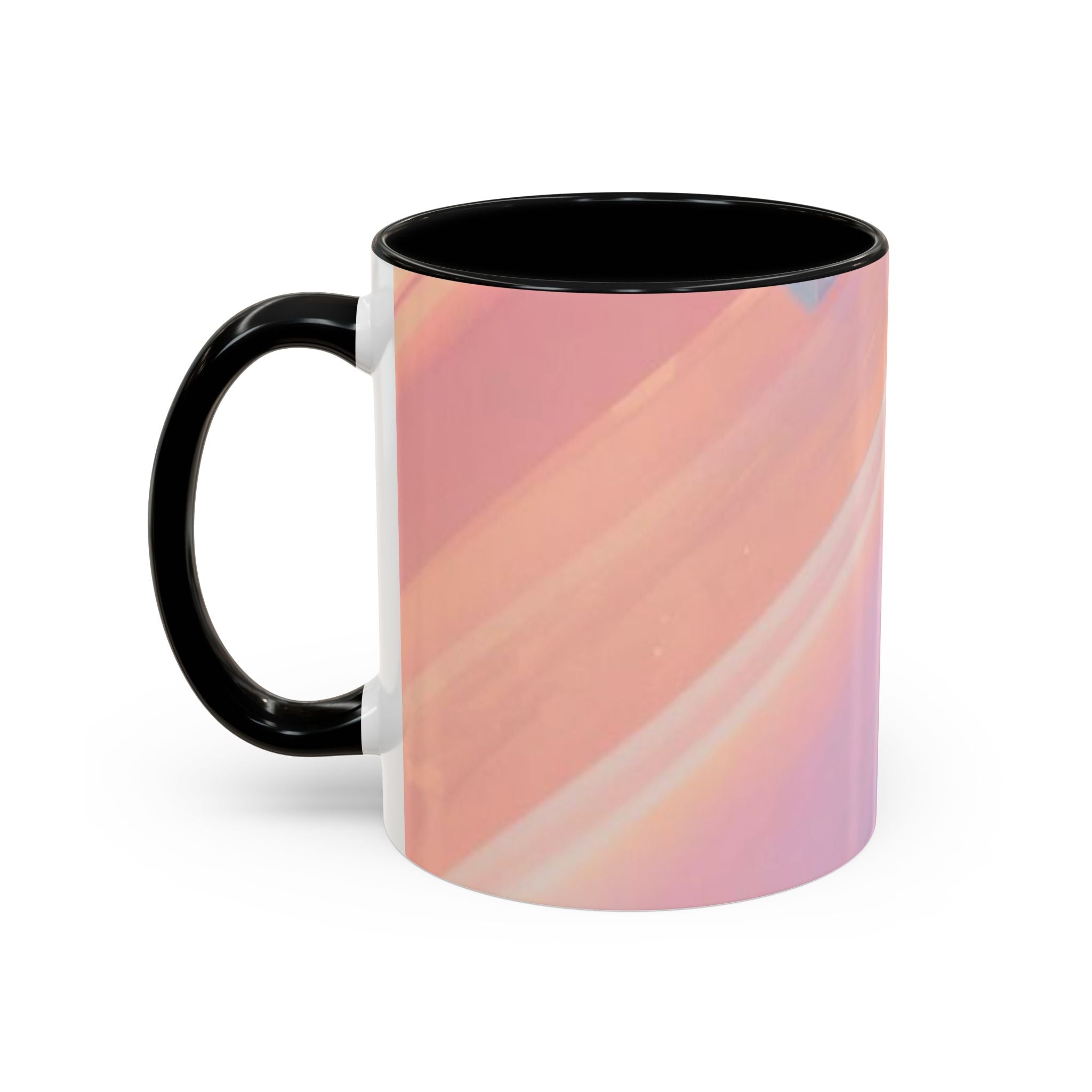 Pastel Marble Accent Coffee Mug – Iridescent Swirl 11/15oz