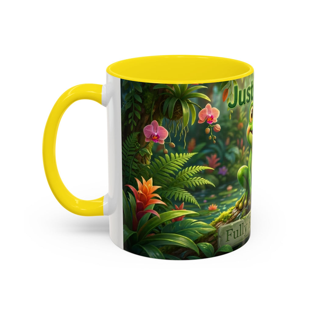 Just Frog It Coffee Mug — Faith-Inspired Cute Frog Accent Mug (11/15oz)