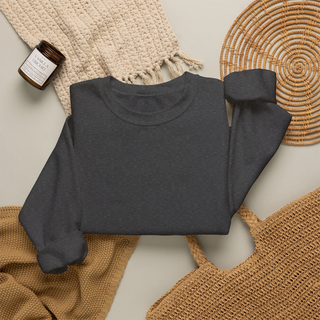 Crewneck Sweatshirt — Back Graphic Positive Notes Design ("A Place For Everyone Here")