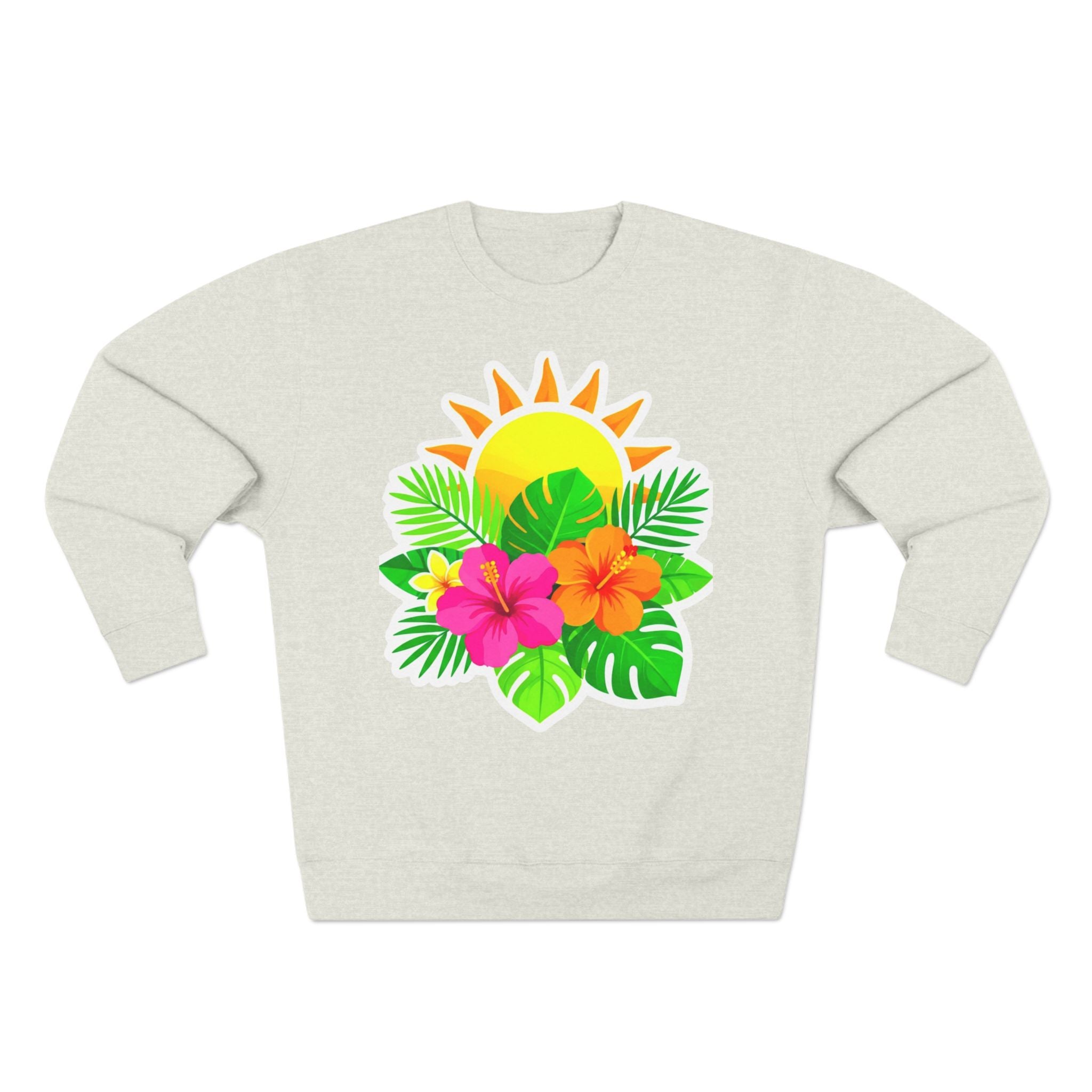 Tropical Hibiscus Crewneck Sweatshirt