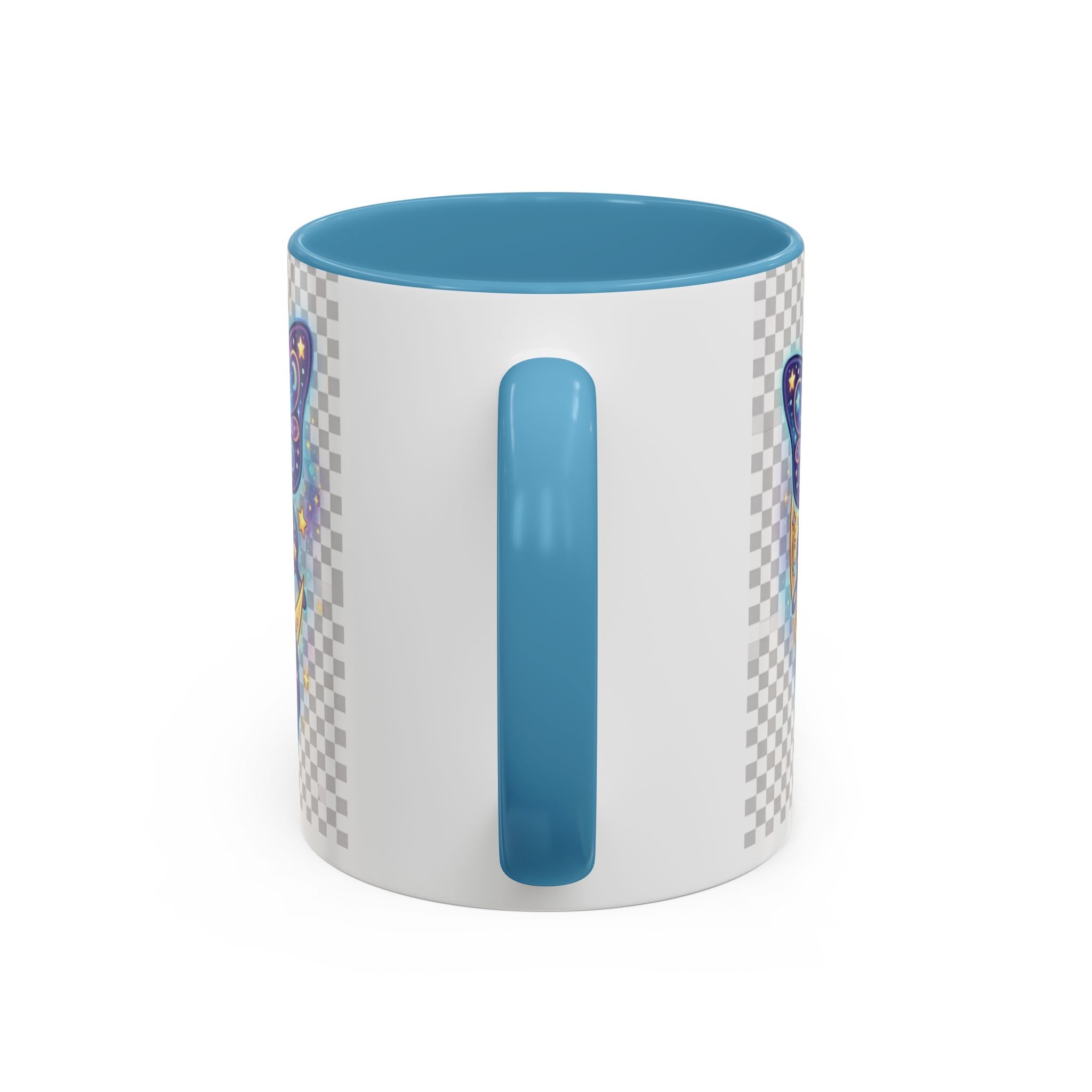 Magic Moon Cat Accent Mug — Cute Fantasy Butterfly Kitty Coffee Cup (11/15oz)