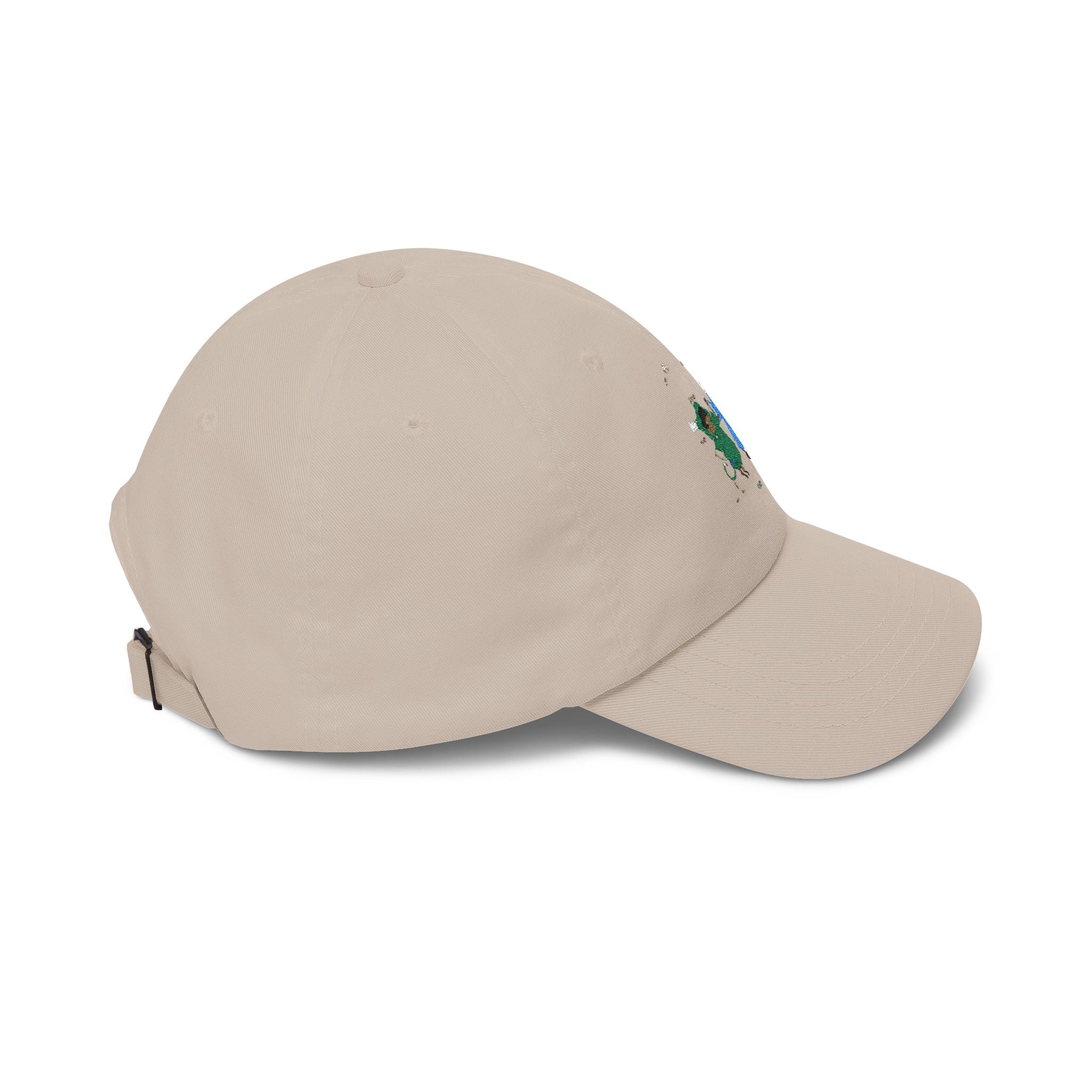 Dad Cap — Cute Watercolor Rain Kids Design (Blue & Green)
