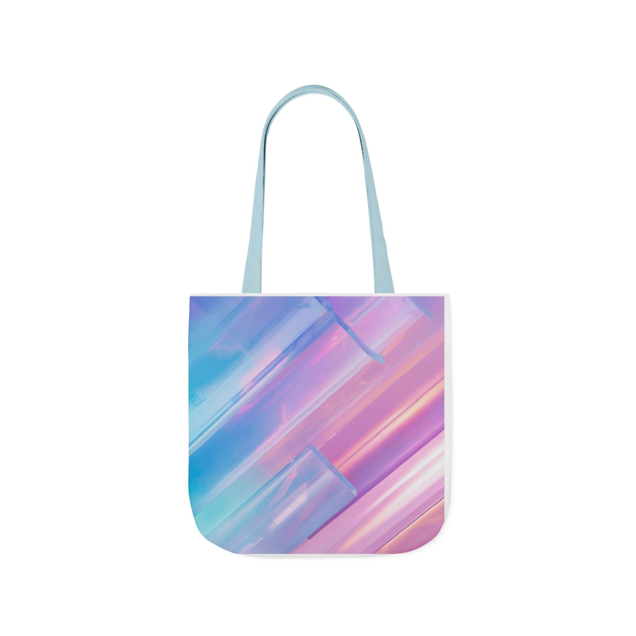 Pastel Brushstroke Canvas Tote — Colorful Abstract Shoulder Bag