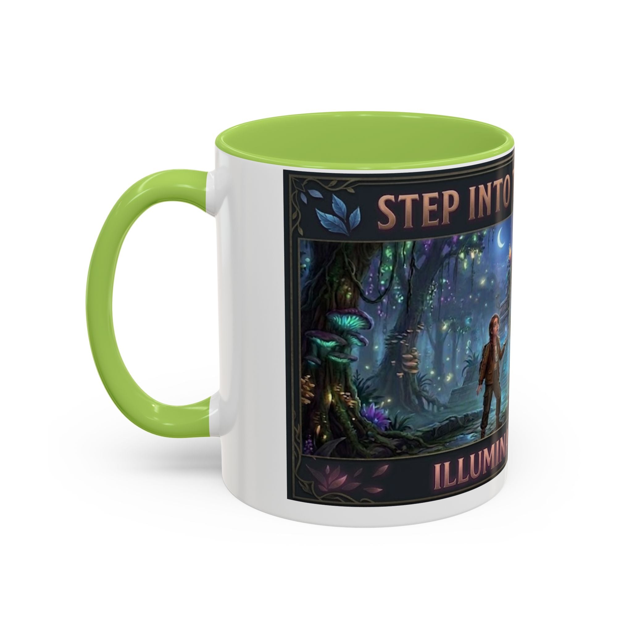 Mystical Adventure Coffee Mug — "Step Into the Unknown, Illuminate the Past"