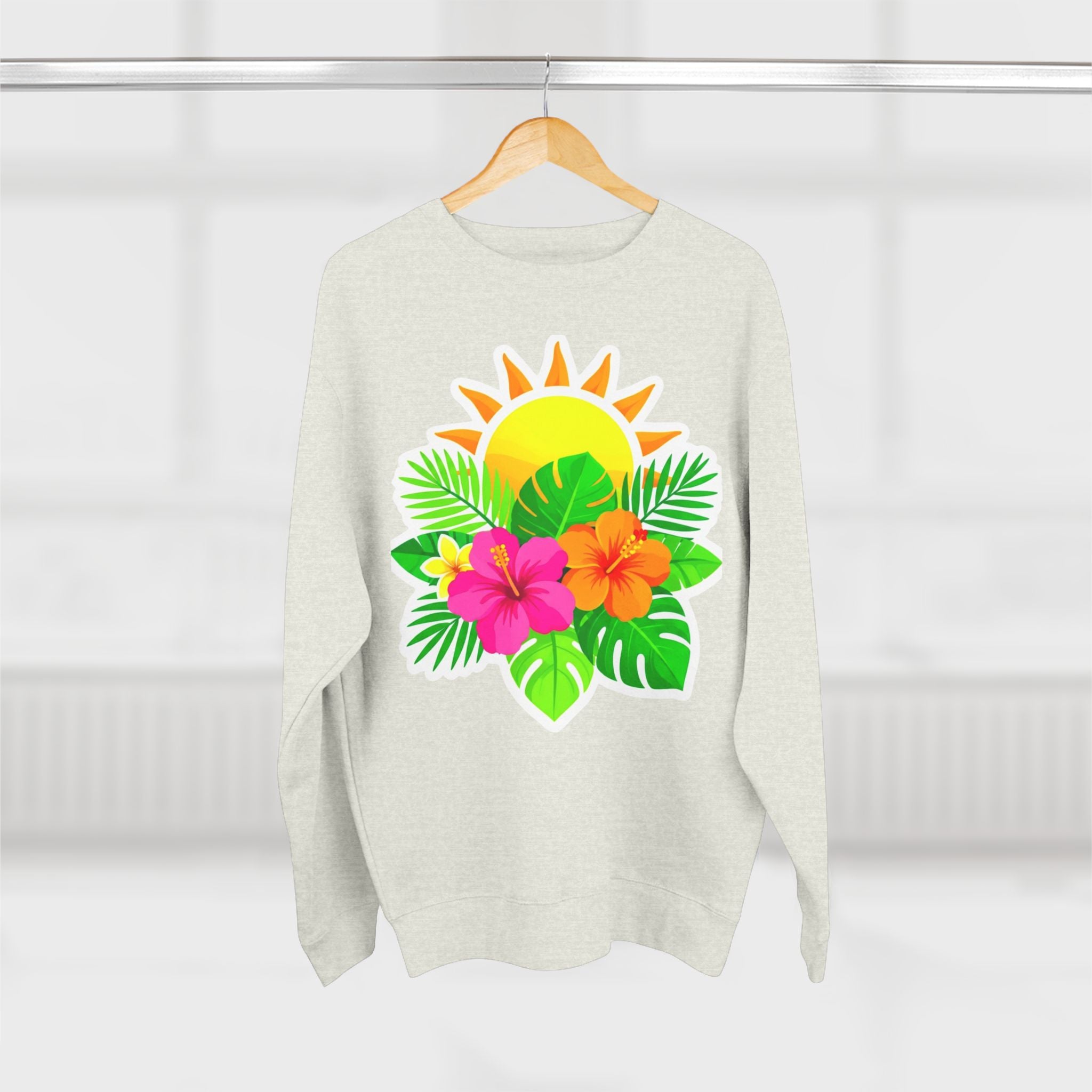 Tropical Hibiscus Crewneck Sweatshirt
