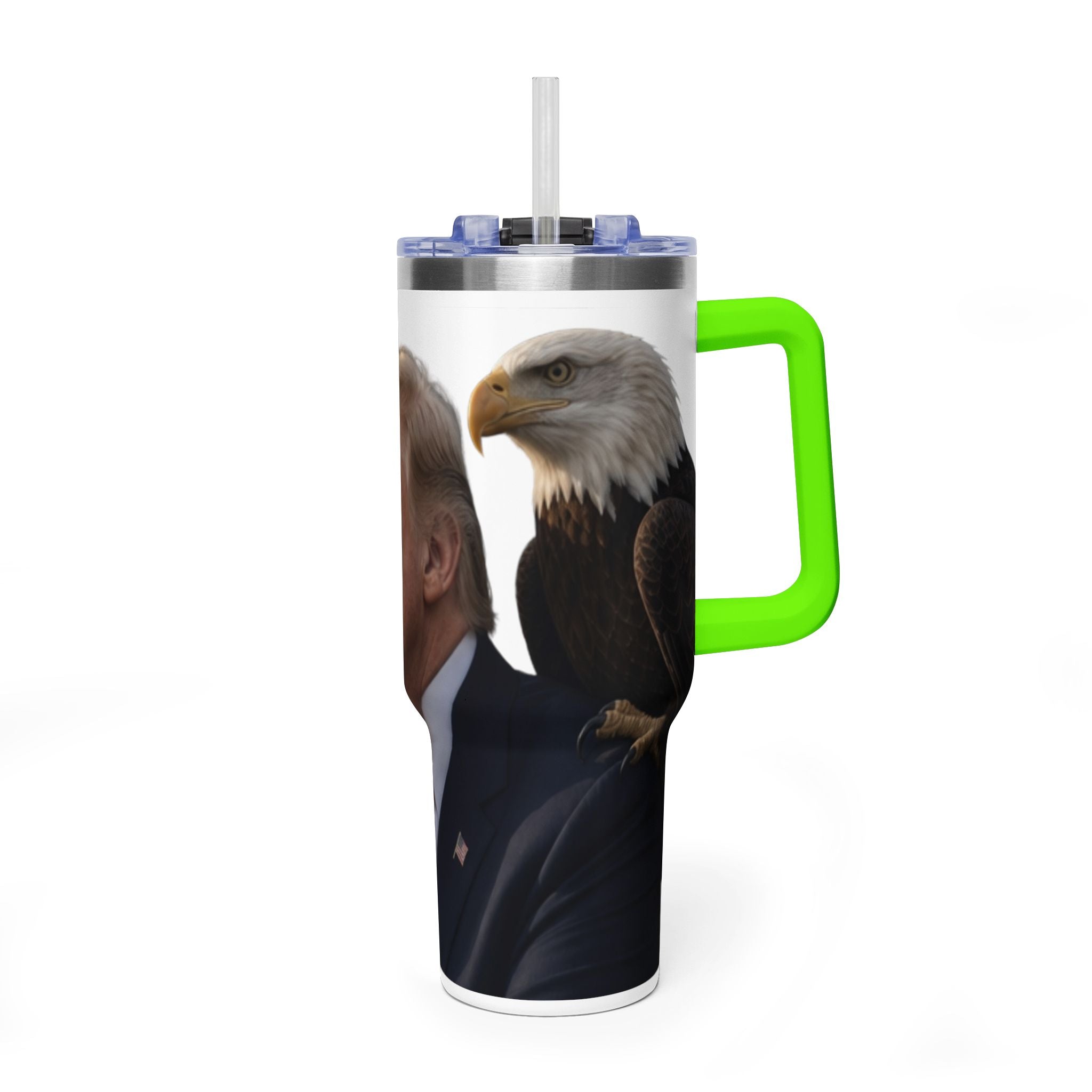 40oz Vacuum Tumbler — Thoughtful Portrait Travel Mug