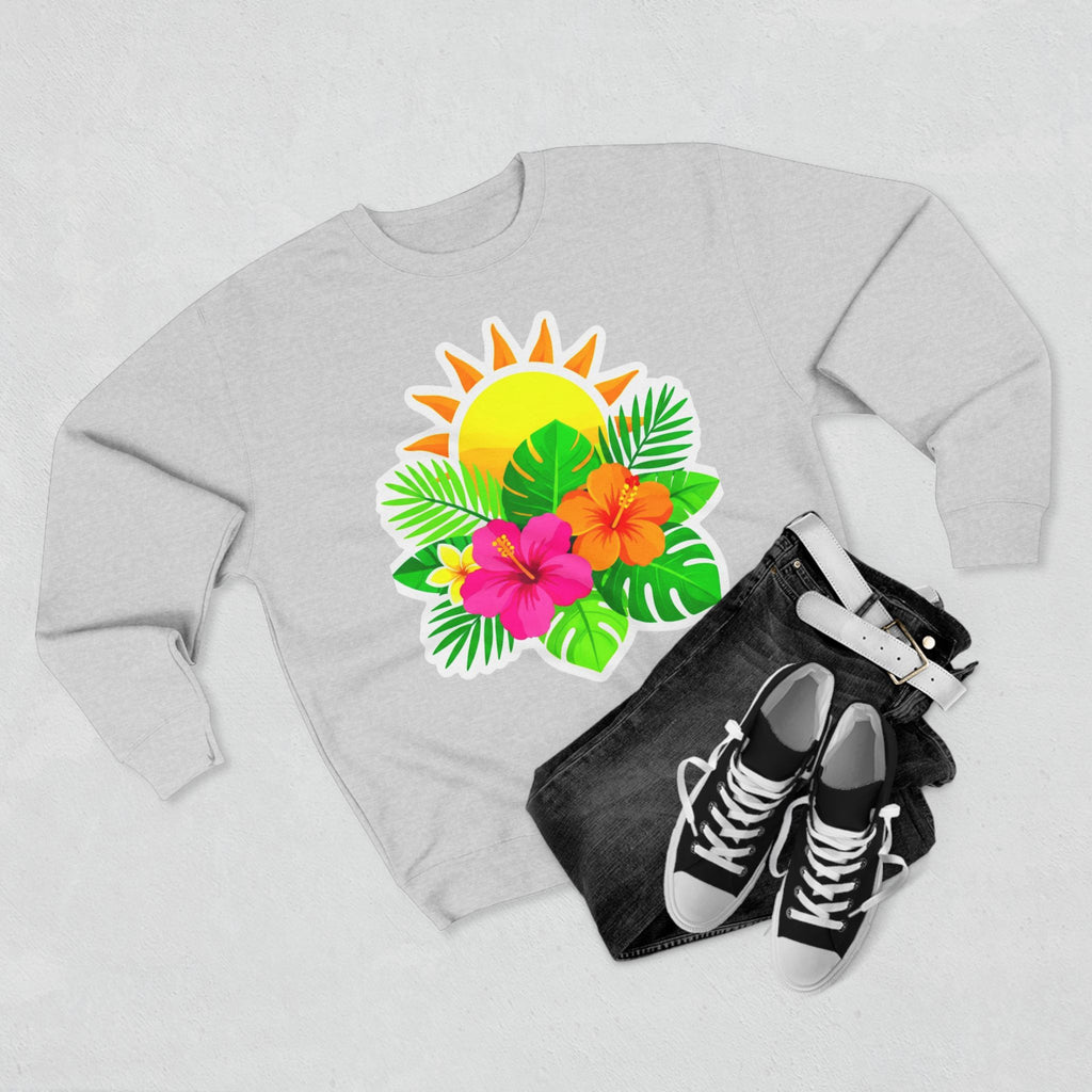 Tropical Hibiscus Crewneck Sweatshirt