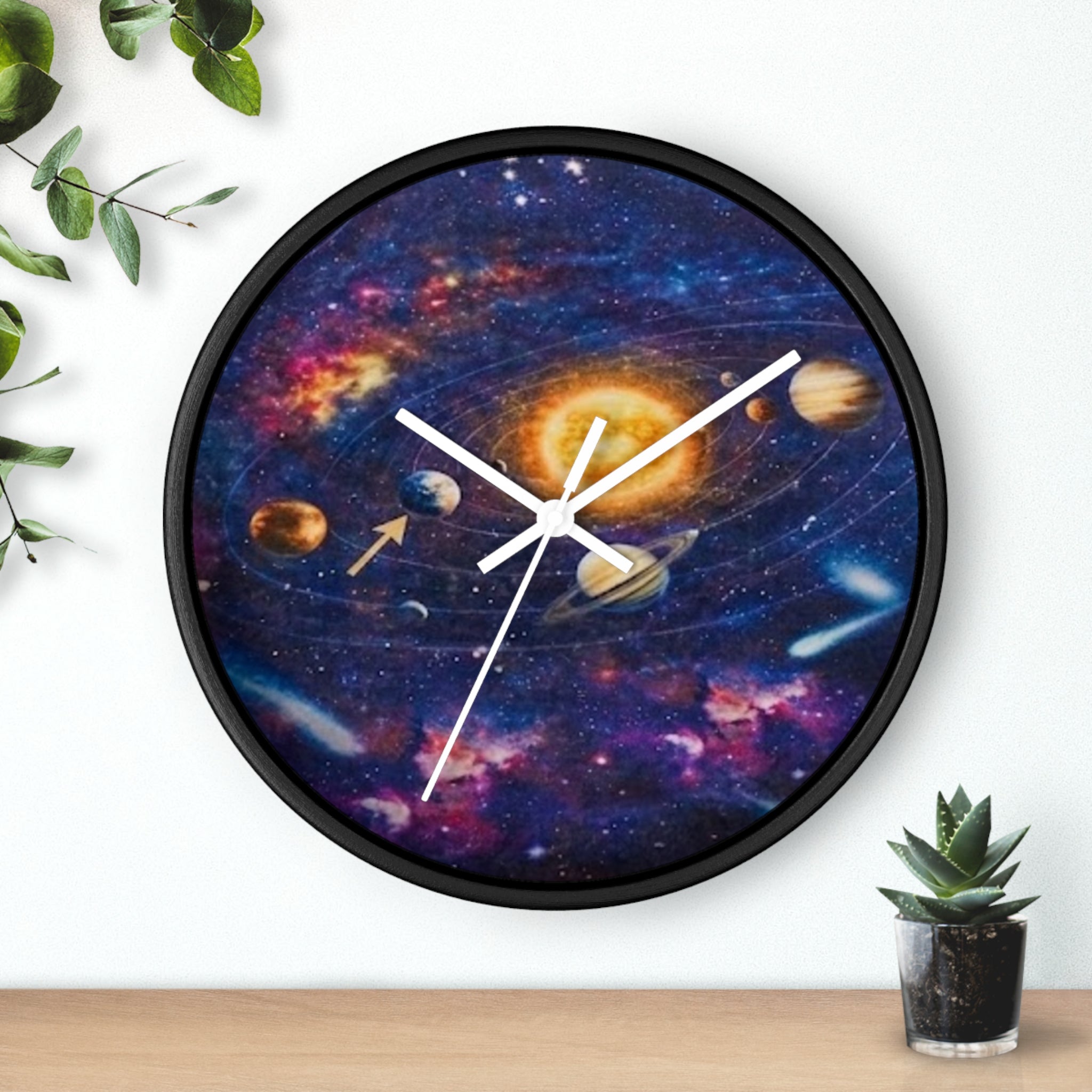 Galaxy Solar System Wall Clock — Decorative Space-Themed Clock for Kids & Sci‑Fi Fans