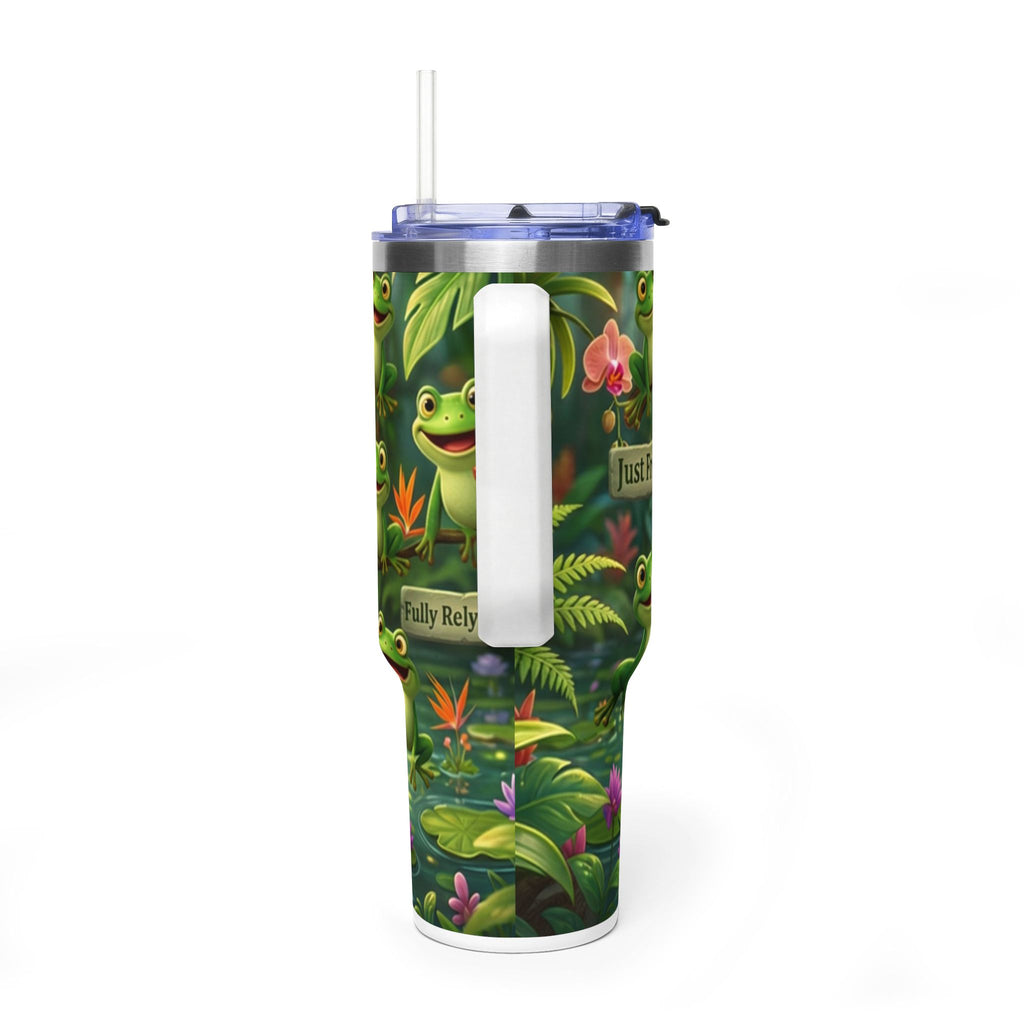 40oz Frog Tumbler – 'Just Frog It' Thermal Travel Cup