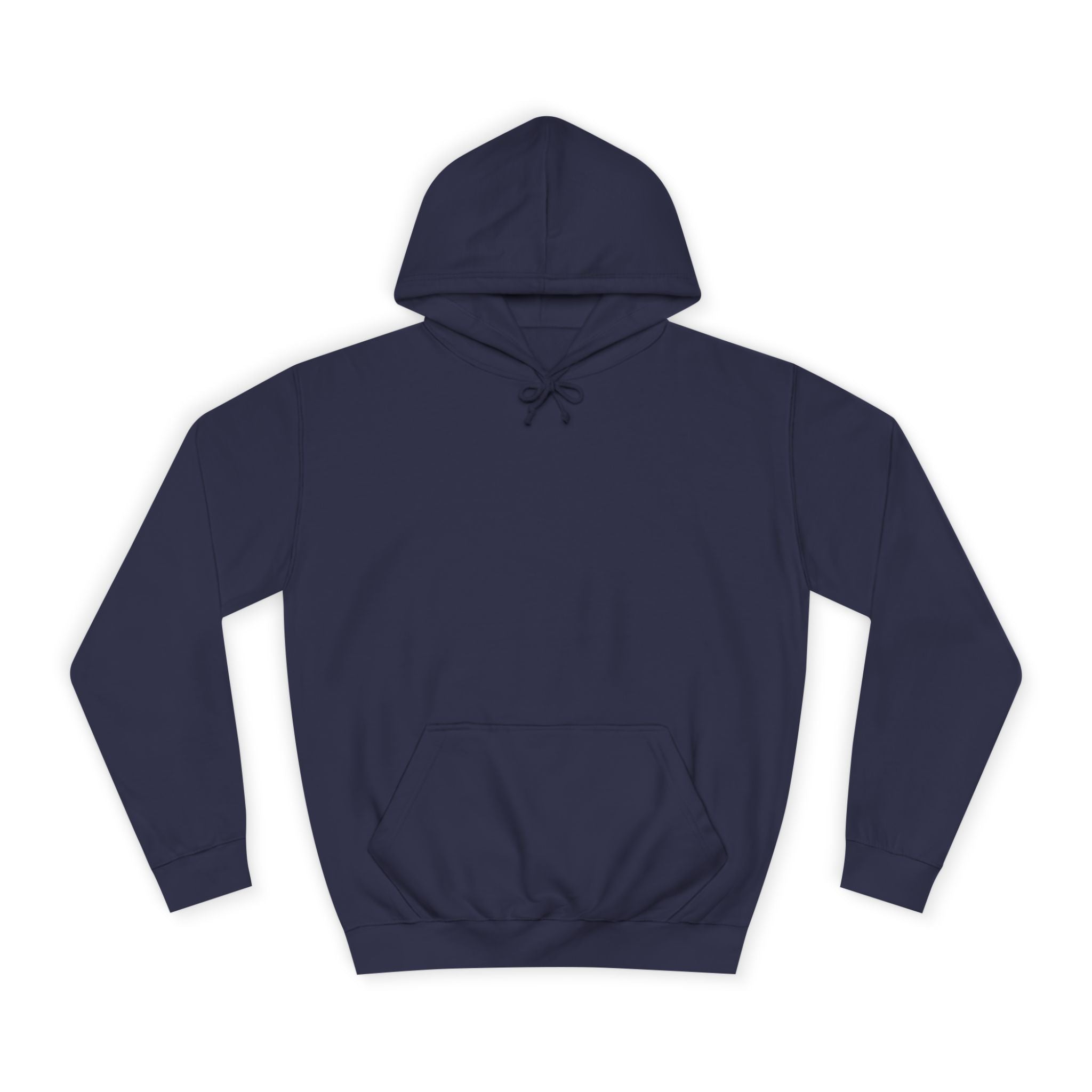 College Hoodie — Retro Sticky Notes Back Print, Cute Study Vibes