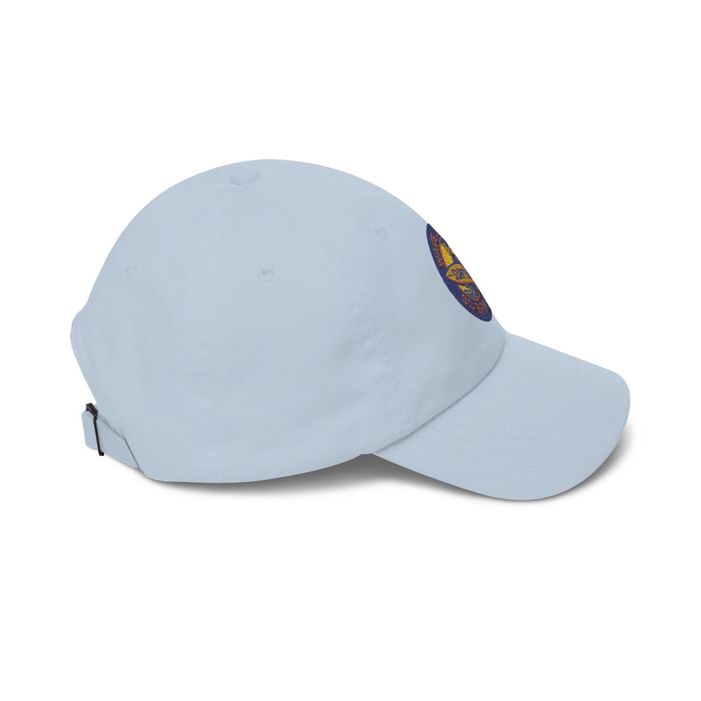 Dad Cap — Retro Surf Patch “Wave Hunter Surfin USA” Embroidered Baseball Hat