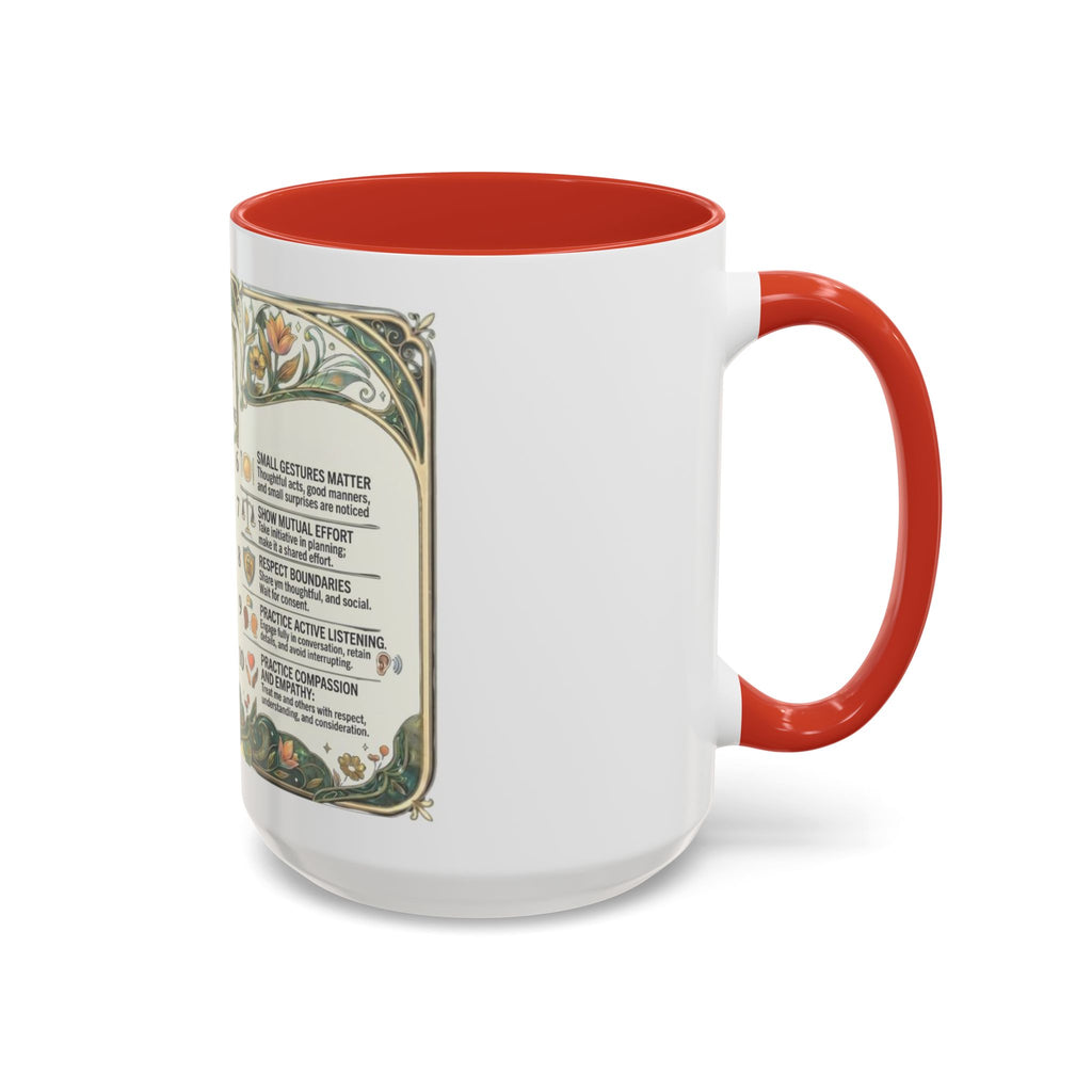 Accent Mug — '10 Rules for Dating Me' Decorative Coffee Cup