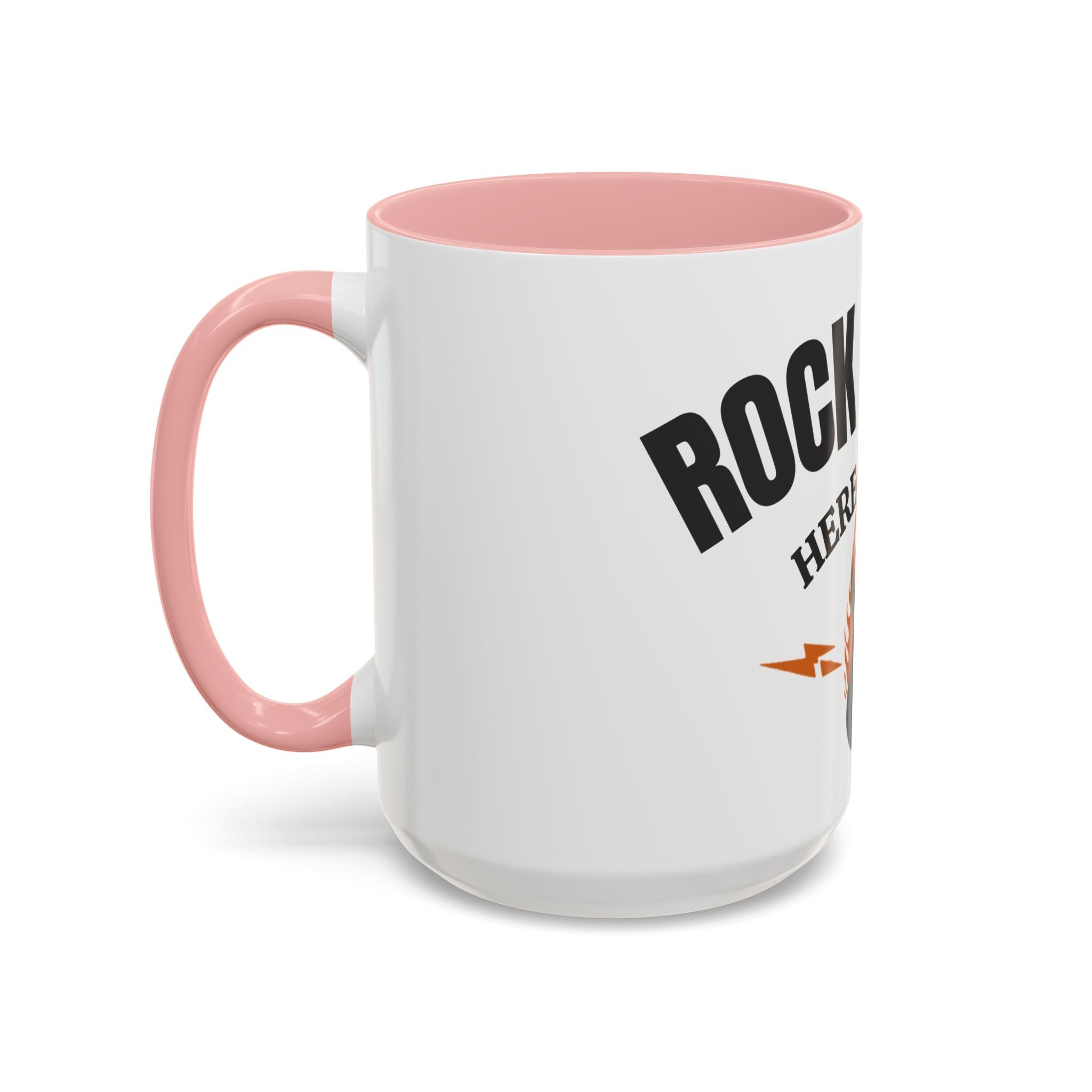 Rock & Roll Coffee Mug – "Here to Stay" Accent Ceramic Mug (11/15oz)