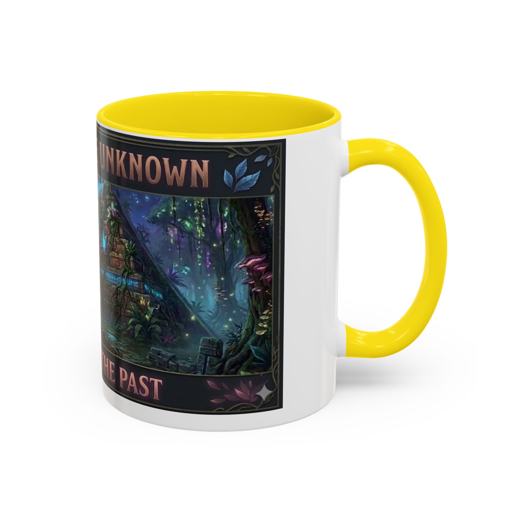 Mystical Adventure Coffee Mug — "Step Into the Unknown, Illuminate the Past"