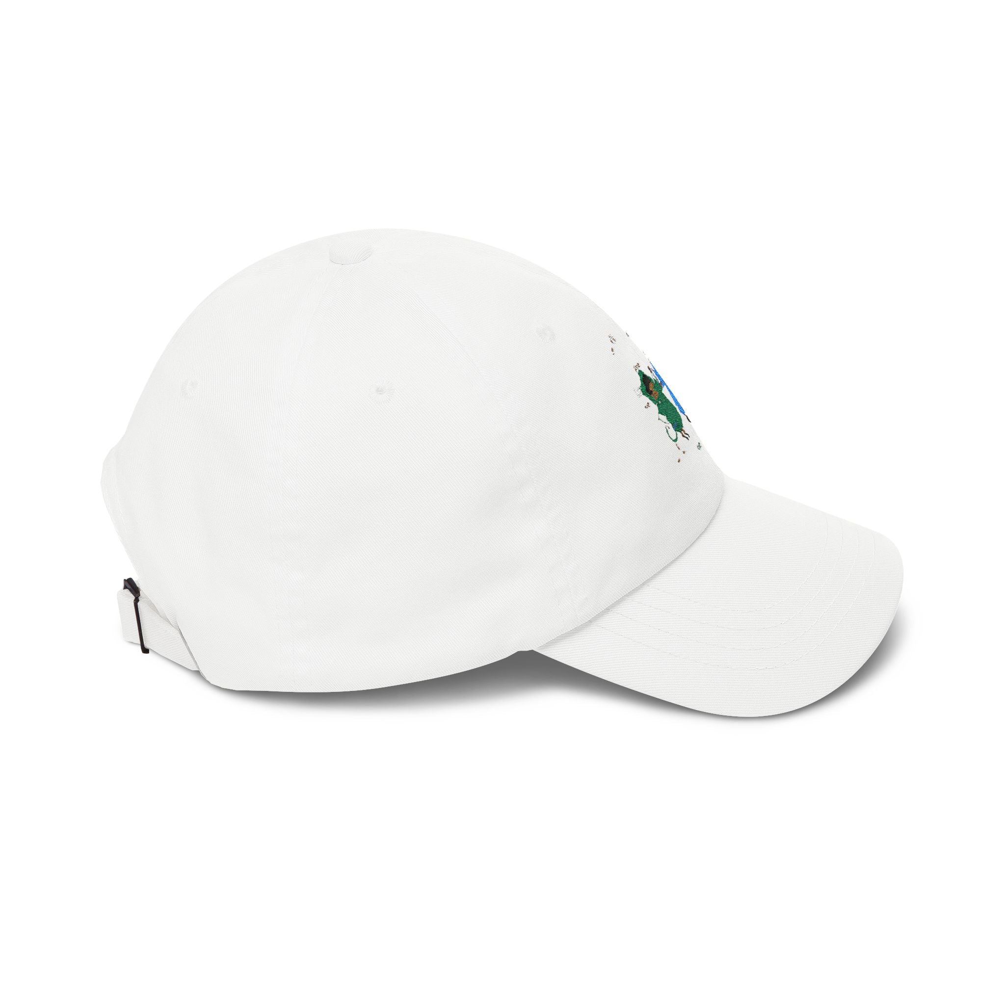 Dad Cap — Cute Watercolor Rain Kids Design (Blue & Green)