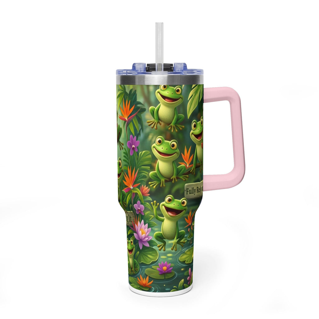 40oz Frog Tumbler – 'Just Frog It' Thermal Travel Cup