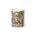 Color Morphing Mug — Abstract Cubist Art Coffee Cup (11oz)