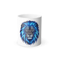 Blue Lion Color-Changing Mug — 11oz Heat Reveal Coffee Cup