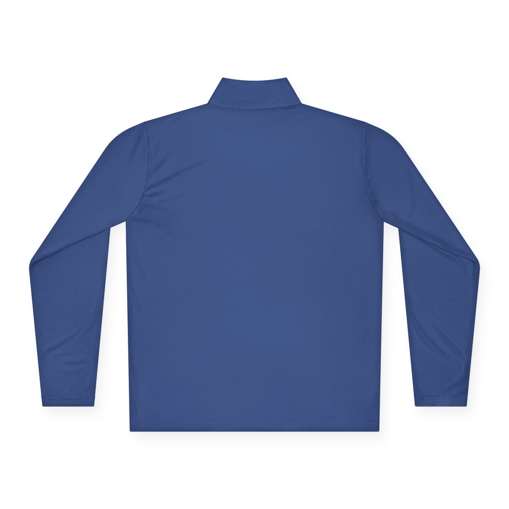 LBI Logo Cozy Crew Quarter-Zip Pullover — Retro Sunset