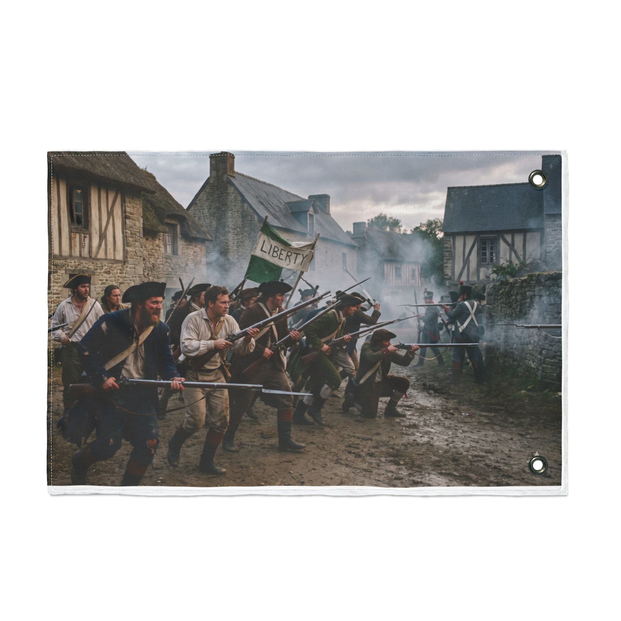 Military History Double-Sided Flag — Revolutionary War to Present Day