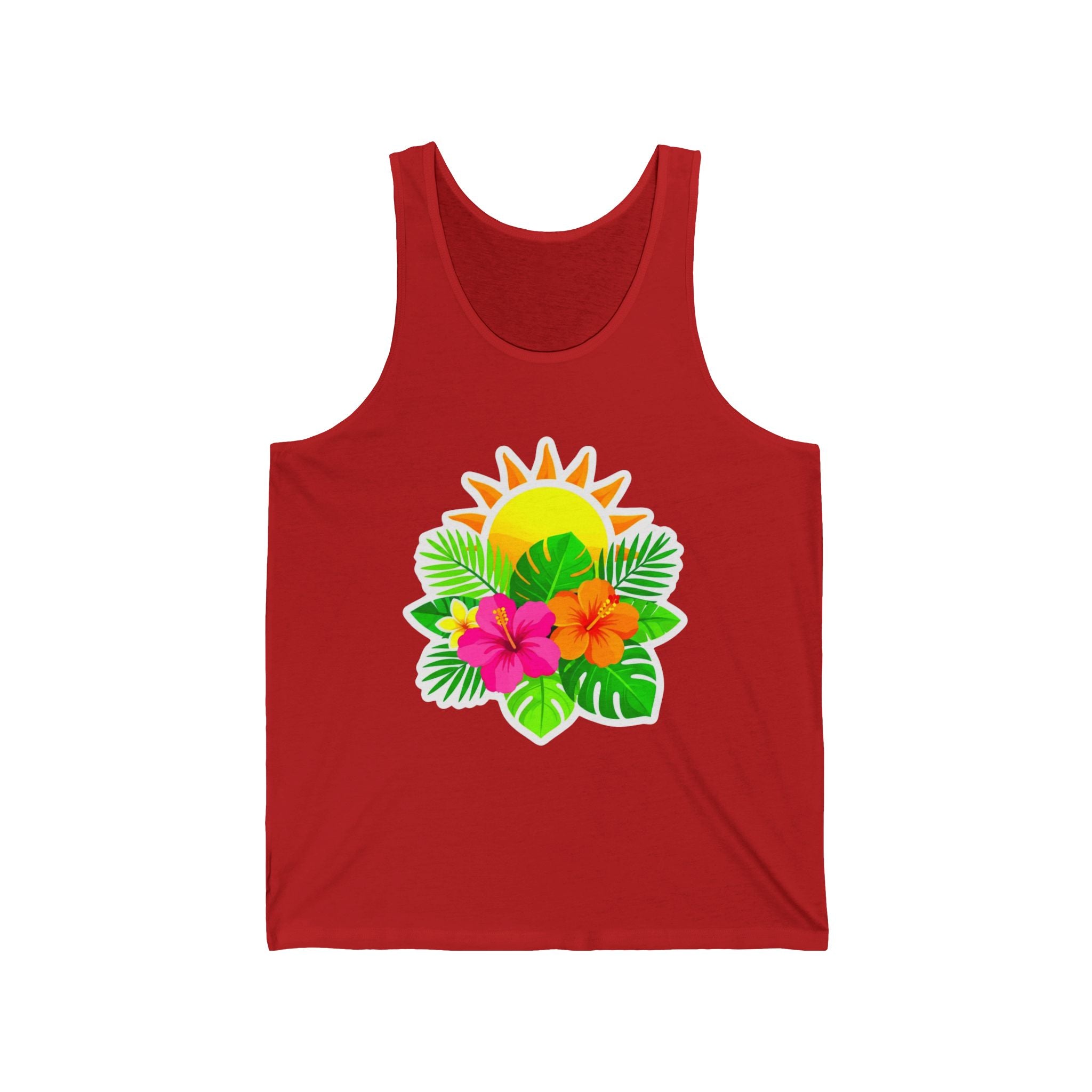 Tropical Sunset Tank Top — Hibiscus & Palm Beachwear