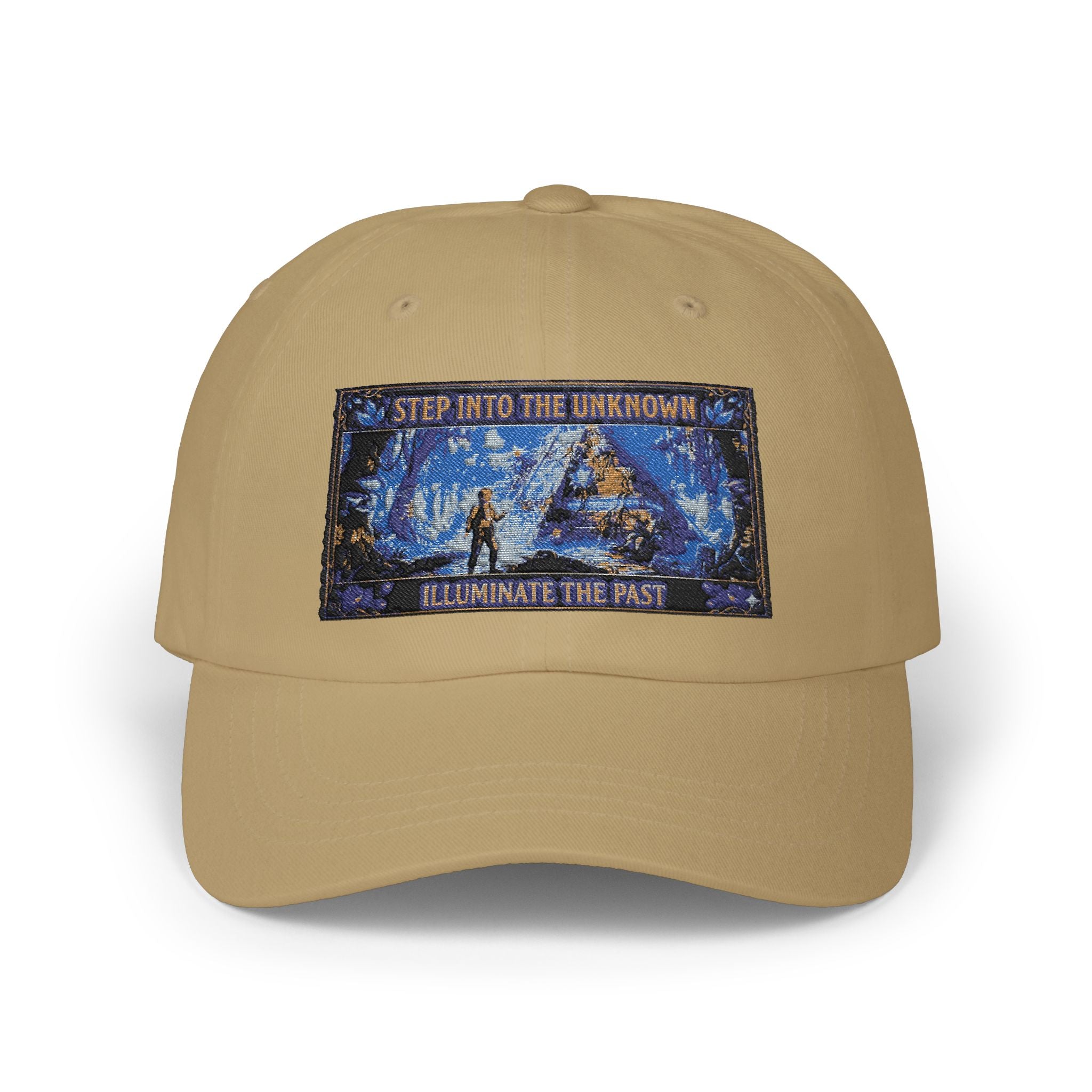 Dad Cap – 'Step Into the Unknown, Eliminate the Past' Adventure Embroidered Hat