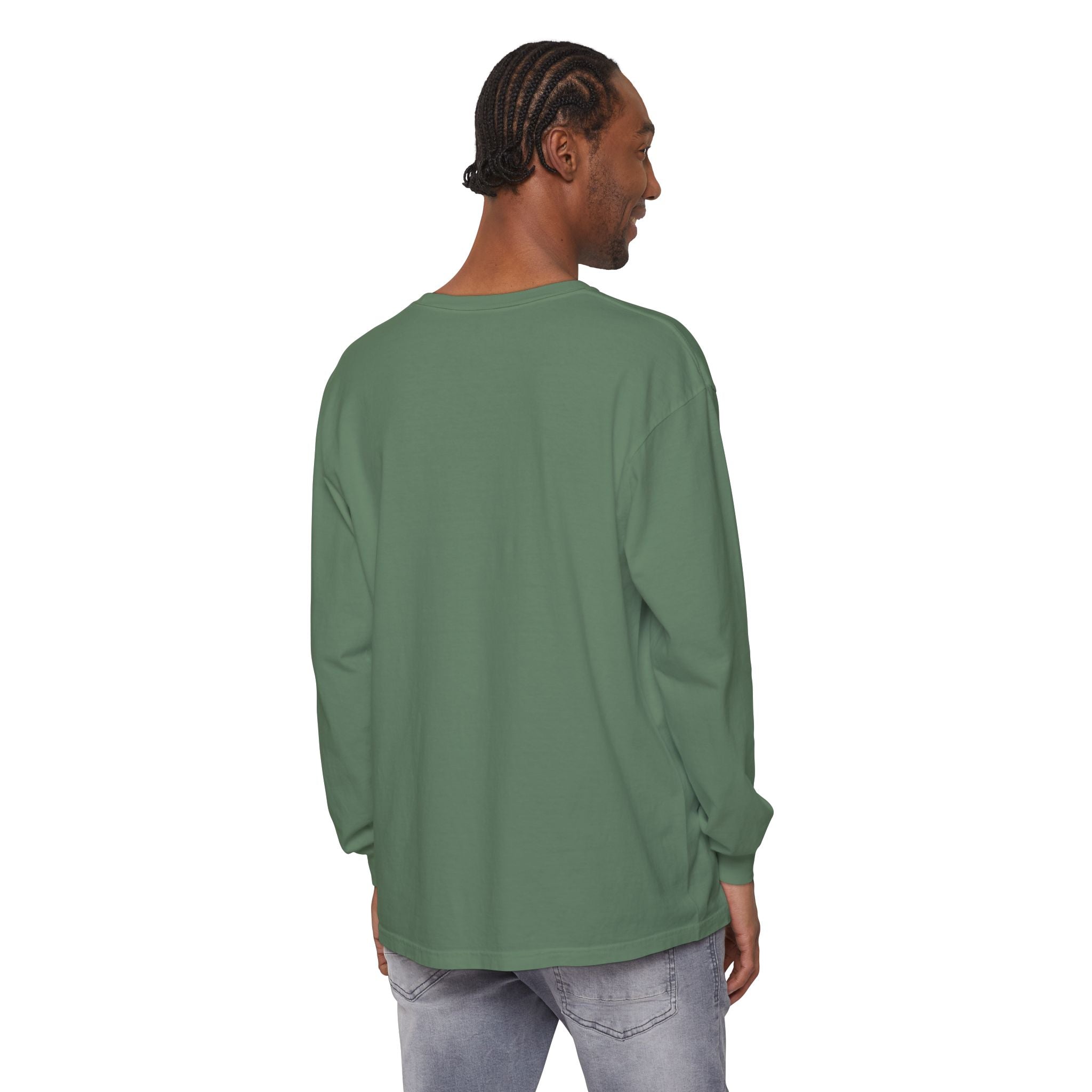 Cute Rainbow Cats Holding Hands Long Sleeve Tee – "Love" Graphic