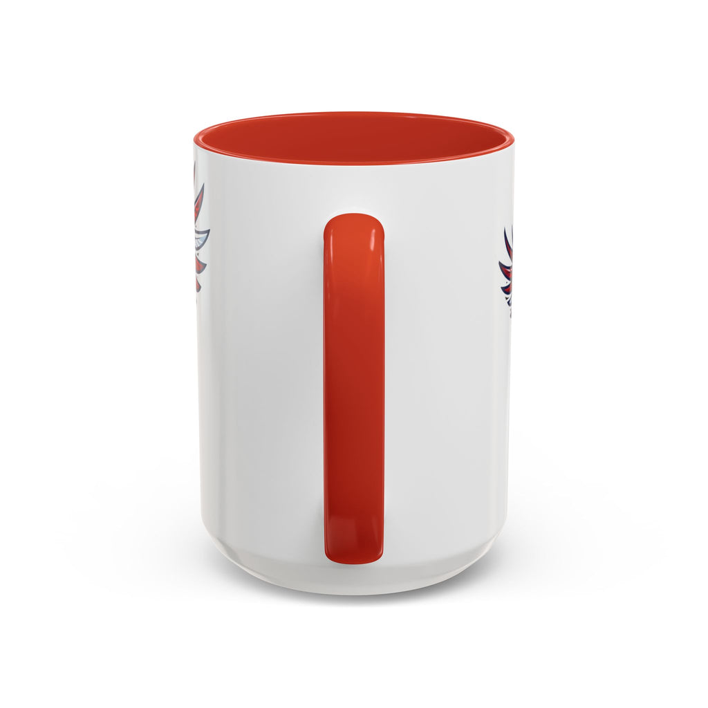 Patriotic Eagle Accent Coffee Mug — Red White & Blue Flying Eagle (11/15oz)