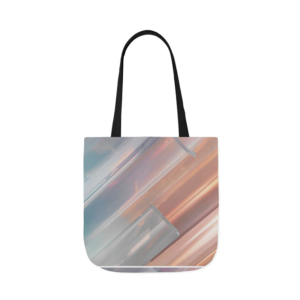 Abstract Pastel Brushstroke Canvas Tote — Artistic Watercolor Shoulder Bag